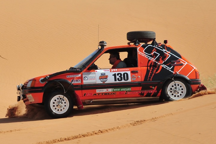 205 GTi raid sur le 205 Trophée