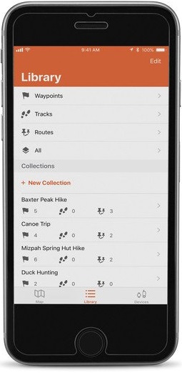 Garmin Explore application