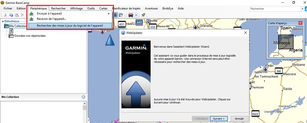 Mise � jour GPSMAP