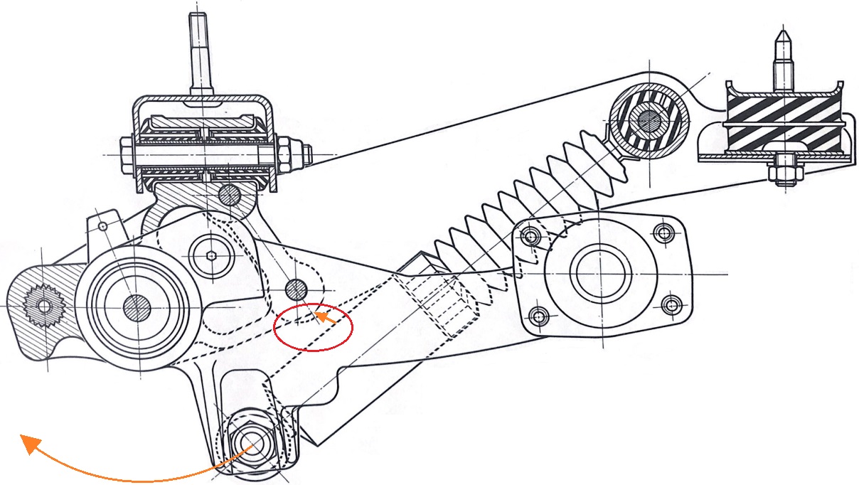 amortisseur arriere 205