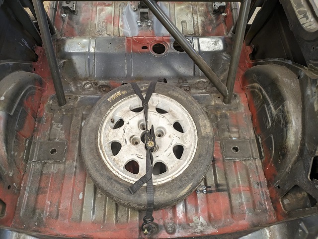 montage roue de secours gti groupe A